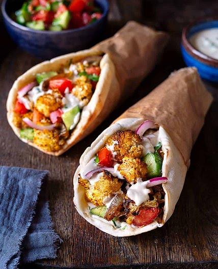 Spicy Cauliflower Shawarma