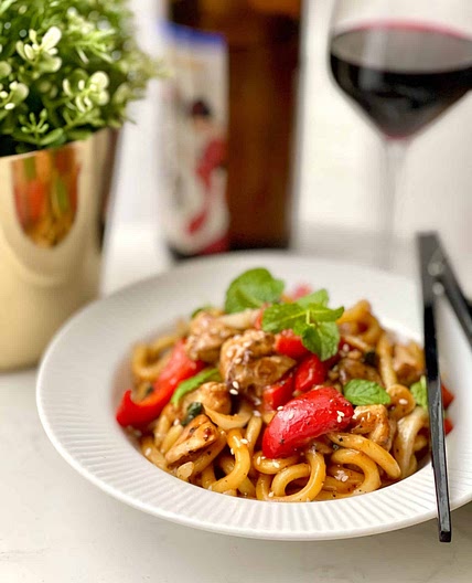 Best Recipe for Black Pepper Chicken Noodles