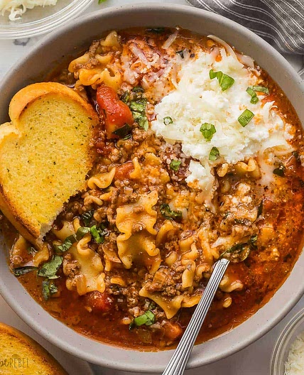 Lasagna Soup recipe