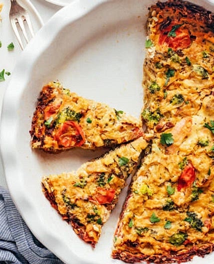 Simple Vegan + Gluten Free Quiche