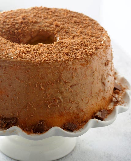 Chiffon Cake with Mocha Icing