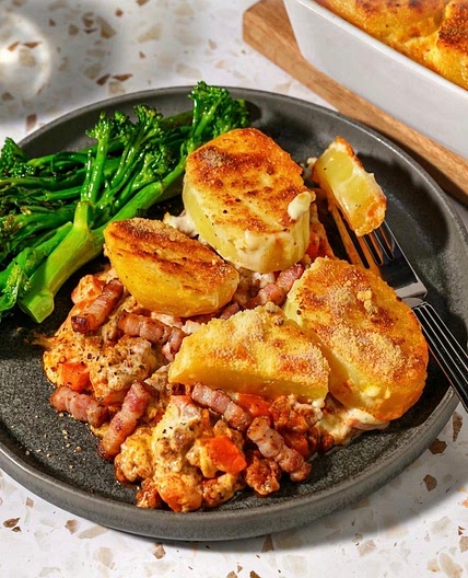 Anushka’s Dauphinoise Topped Cottage Pie