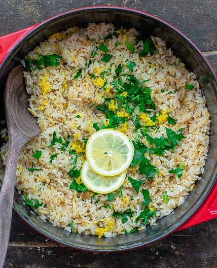 Greek Lemon Rice Recipe