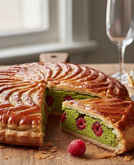 Galette des Rois pistache et Framboise - my version