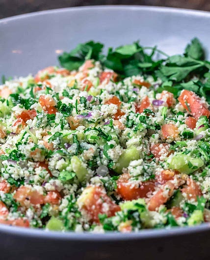 Mediterranean Cauliflower Salad