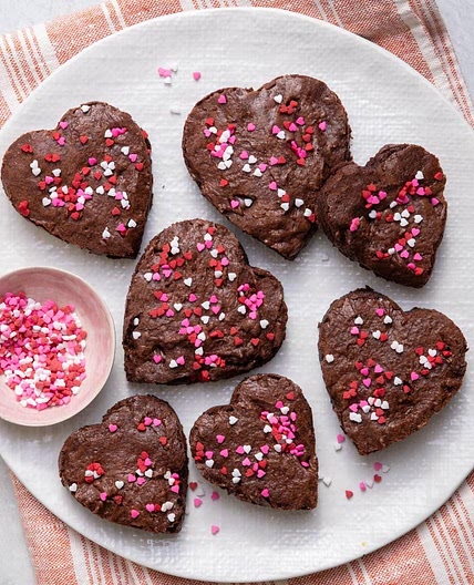 Fudgy Valentine Brownies