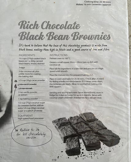Rich Chocolate Black Bean Brownies