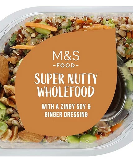 Soy & Ginger Quinoa, Bean & Nut Salad (No Spelt)