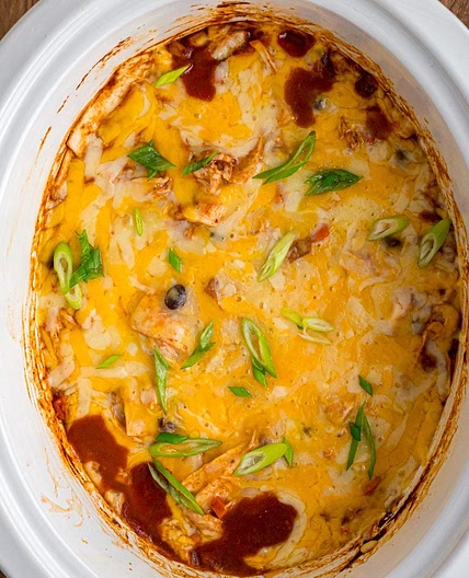 Crock Pot Enchilada Casserole