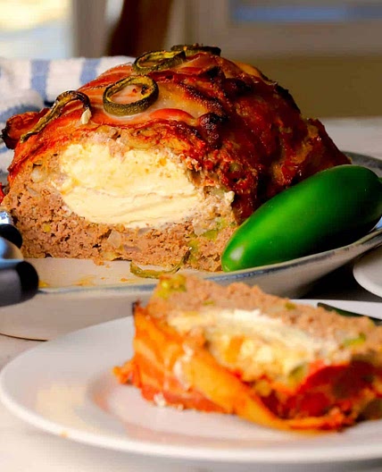 Low Carb Jalapeno Poppper Meatloaf