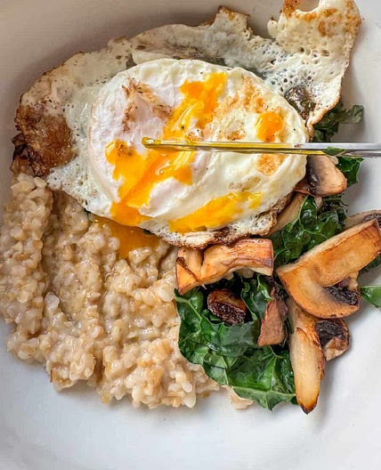 Savory Oats Breakfast Bowl