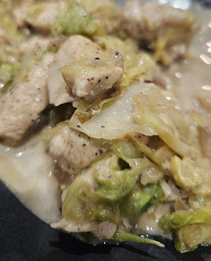 Cabbage Chicken Alfredo