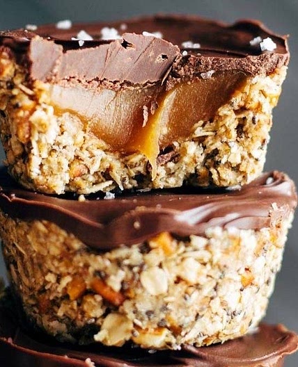 No-Bake Salted Caramel Cups
