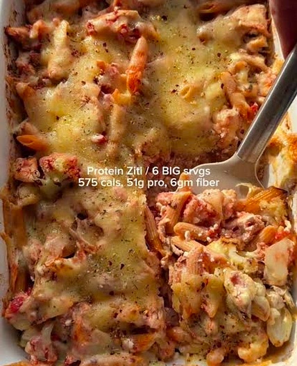 High Protien Baked ziti
