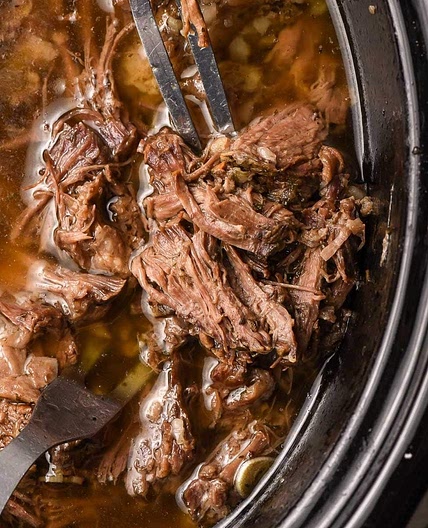 The Best Slow Cooker Shredded Beef Recipe