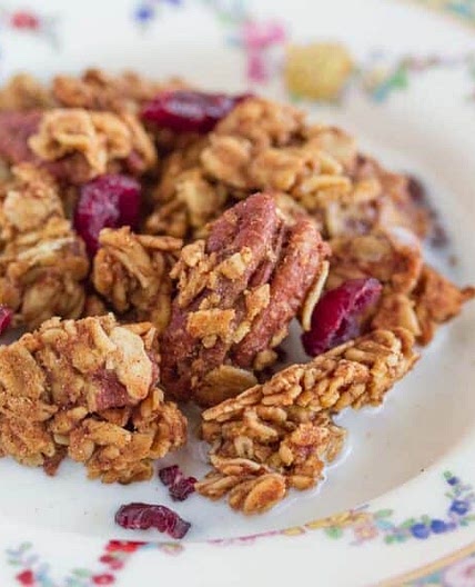 Maple Pumpkin Spice Granola with Pecans