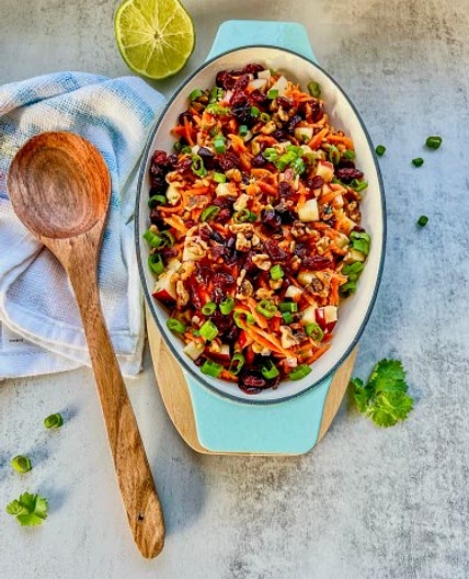 Carrot Apple Walnut Salad