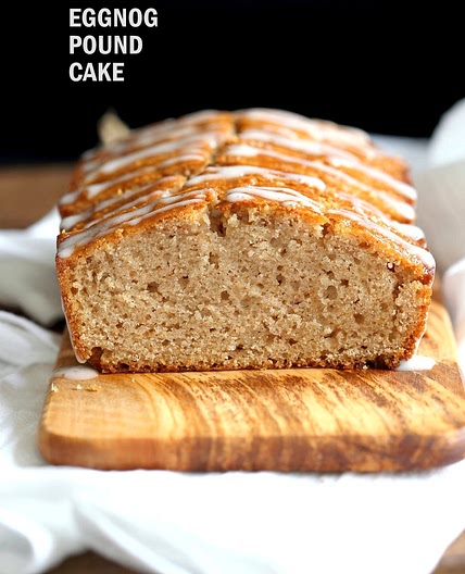 Vegan Eggnog Pound Cake