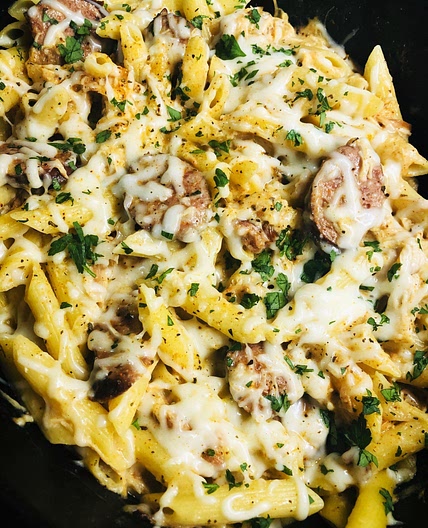 Slow Cooker Cheesy Cajun Pasta