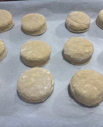 Fresh milled & organic flour biscuits 