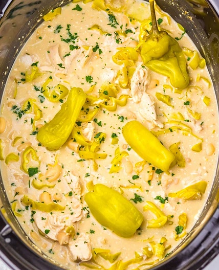 Crock Pot Mississippi Chicken Chili