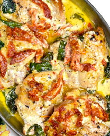 Crockpot Tuscan Chicken