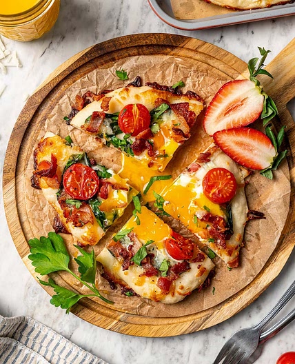 Breakfast Pizza (Packed With Protein!)