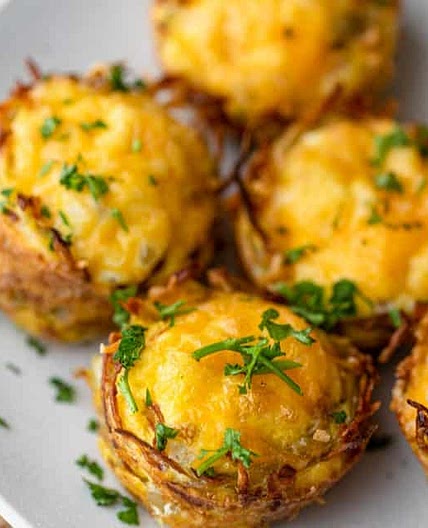 Hash Brown Egg Nests