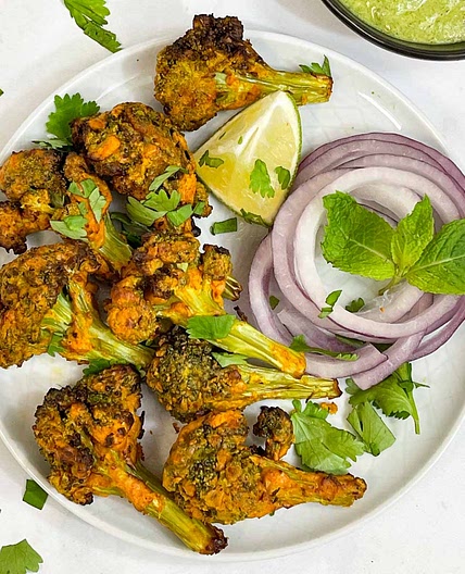 Air Fryer Tandoori Broccoli