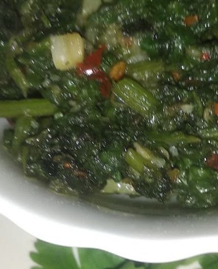 पालक की भुजिया (palak ki bhujia recipe in Hindi)