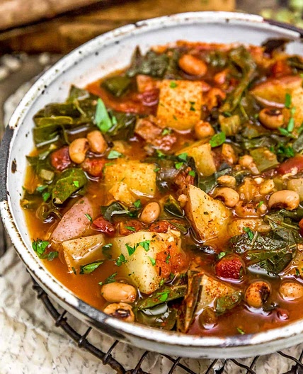 Southern Collard Green Potato Stew