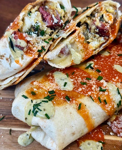 Blackstone Sausage Jalapeno Breakfast Burritos