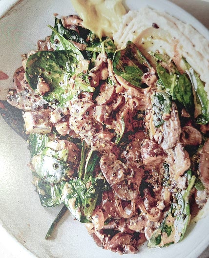 Mushroom Stroganoff/Butter Bean Mash