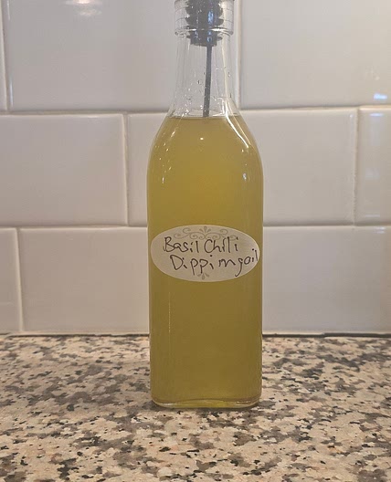 Chili Basil Dipping Oil