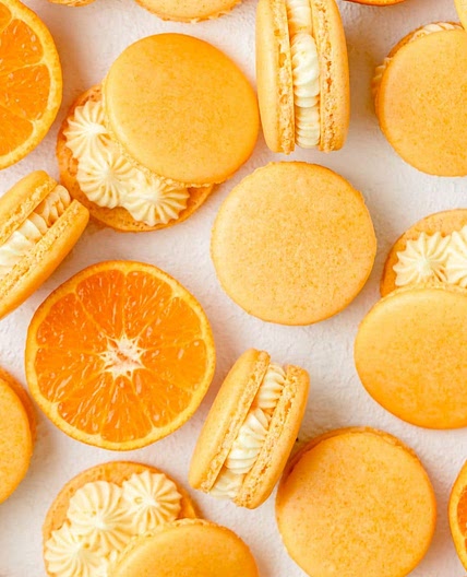 Orange Creamsicle Macarons