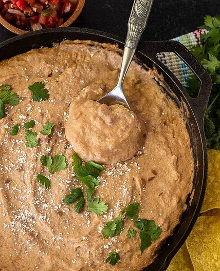Cheater Restaurant Style Refried Beans