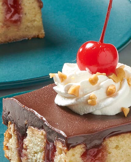 Banana Split Poke Cake