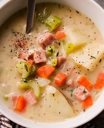 Whole30 Ham and Potato Soup (Paleo, Dairy Free)