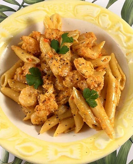Prawns and Penne Pasta