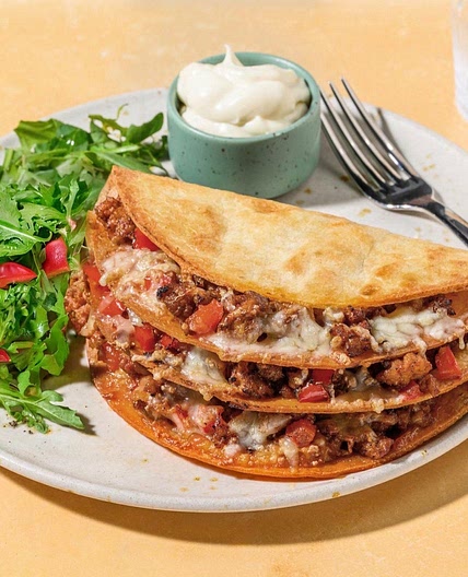 Spiced BBQ Pork Quesadillas Rapidas