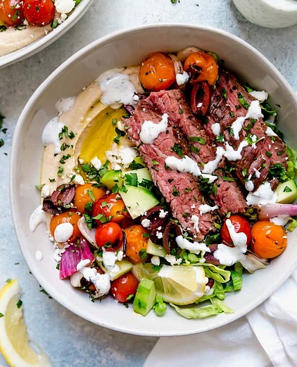 Mediterranean Steak Bowls