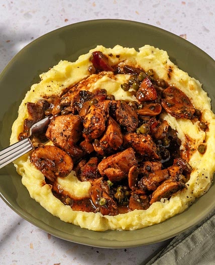 Red Wine Chicken and Mushroom Stew