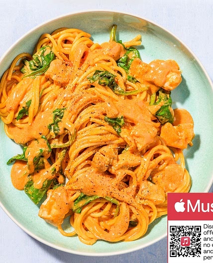 Easy Peasy Harissa Chicken Spaghetti