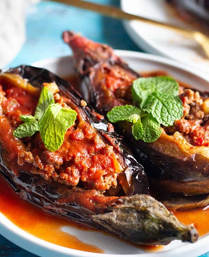 Karniyarik Turkish Stuffed Eggplant