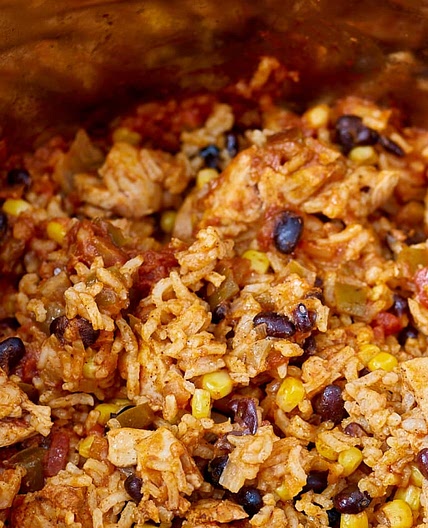 Instant Pot Weeknight Chicken and Rice Burrito Bowls