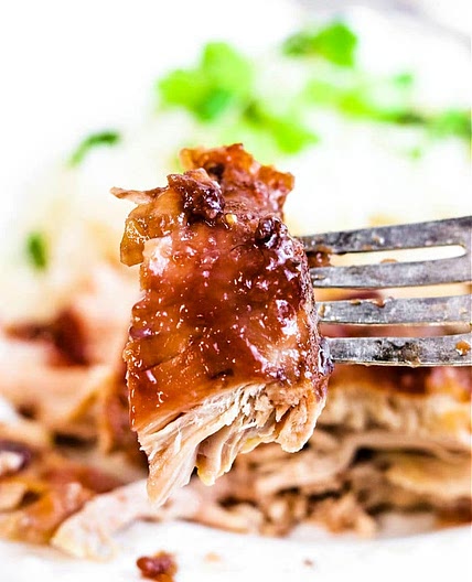 Slow Cooker BBQ Chicken Thighs