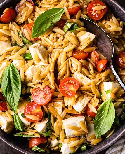 Caprese Orzo Salad
