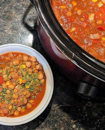 Vegetarian Dump and Go Soup