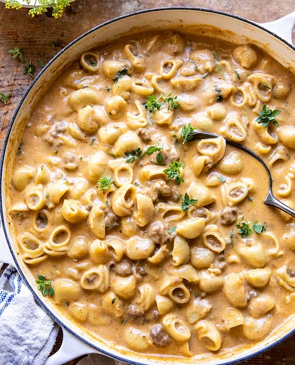Healthier Homemade One Pot Hamburger Helper