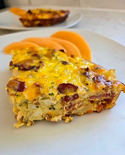 Crustless Bacon Cheese Quiche